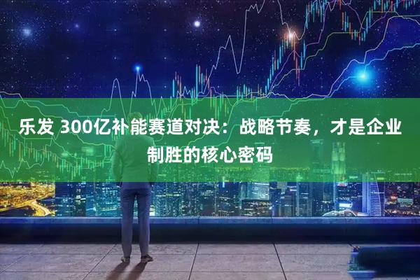 乐发 300亿补能赛道对决：战略节奏，才是企业制胜的核心密码