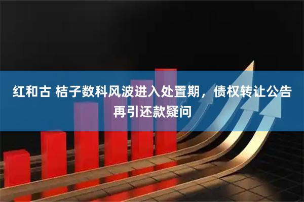 红和古 桔子数科风波进入处置期，债权转让公告再引还款疑问